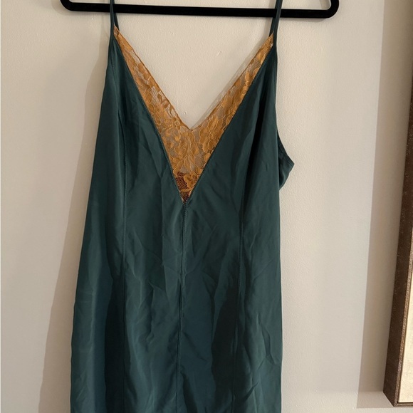 Free people Elegant Green and Gold Women's  dress - Picture 2 of 7